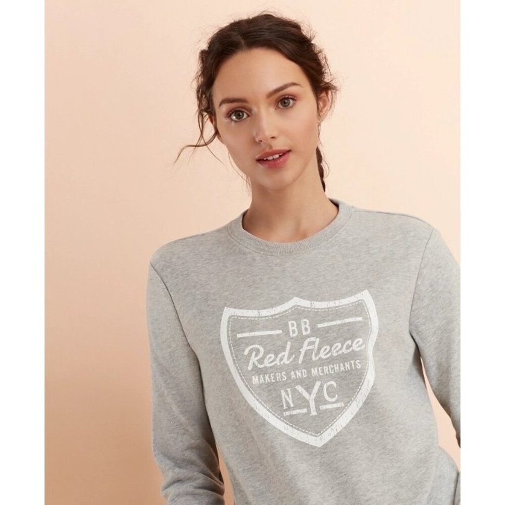 Brooks Brothers "Red Fleece" Size XS Gray Long Sleeve Crewneck Sweatshirt